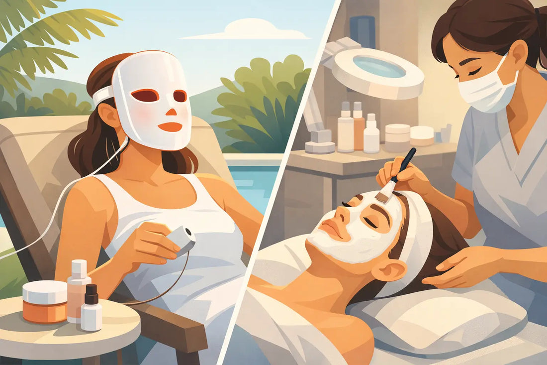 LED Mask vs Clinic Facials: What Suits You?