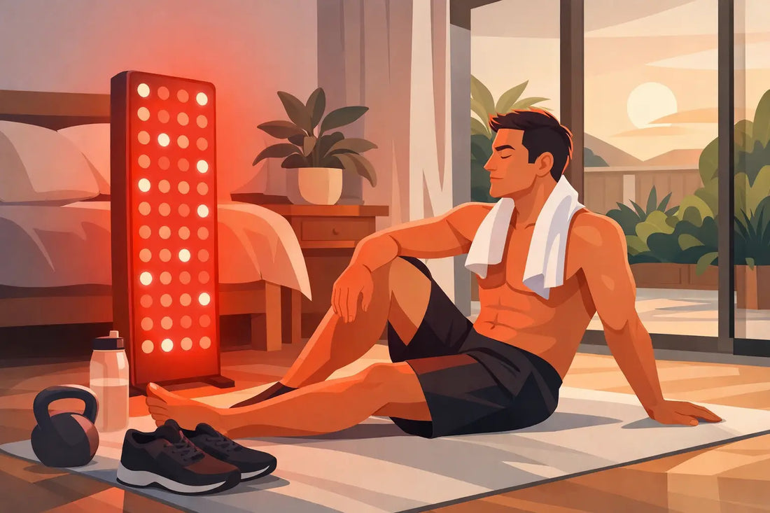 Red Light for Post-Gym Routine Recovery at Home