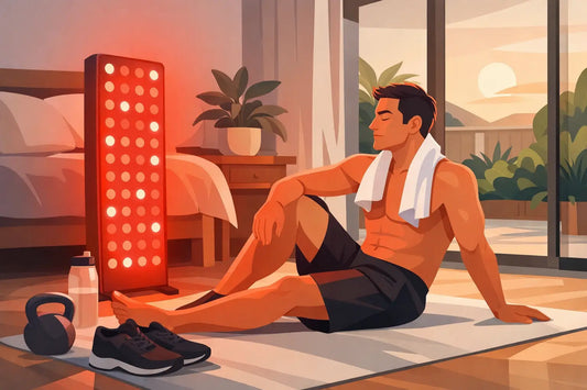 Red Light for Post-Gym Routine Recovery at Home