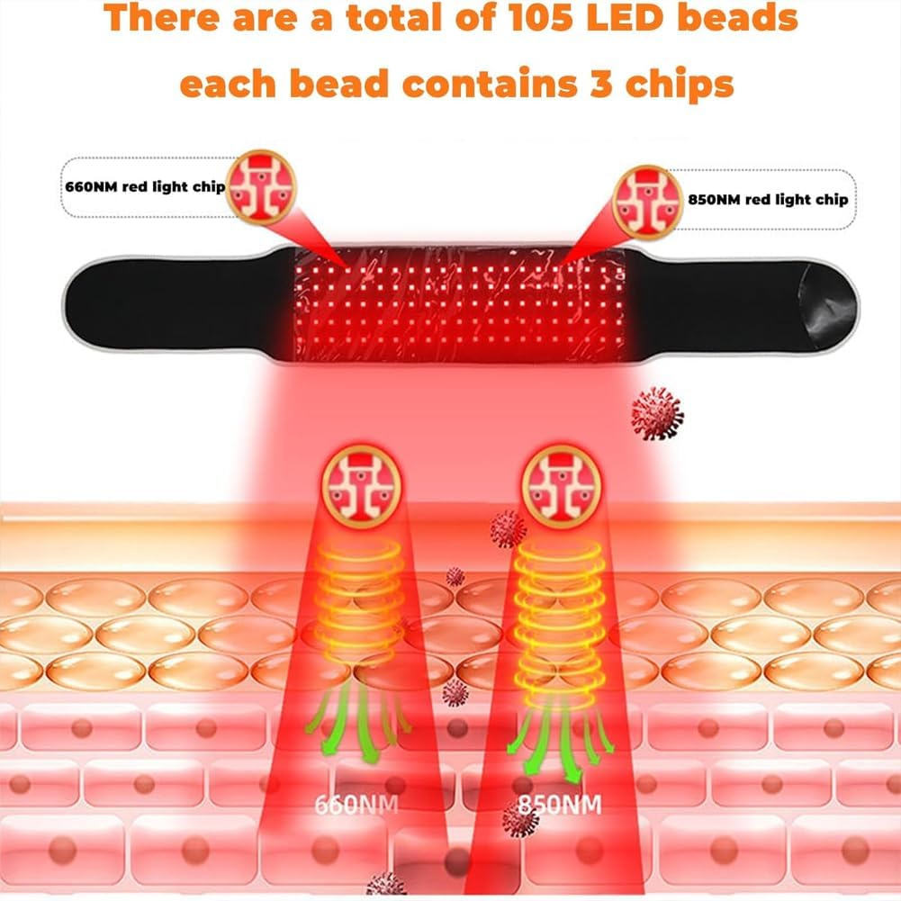 660nm Red + 850nm Red Light Therapy Belt