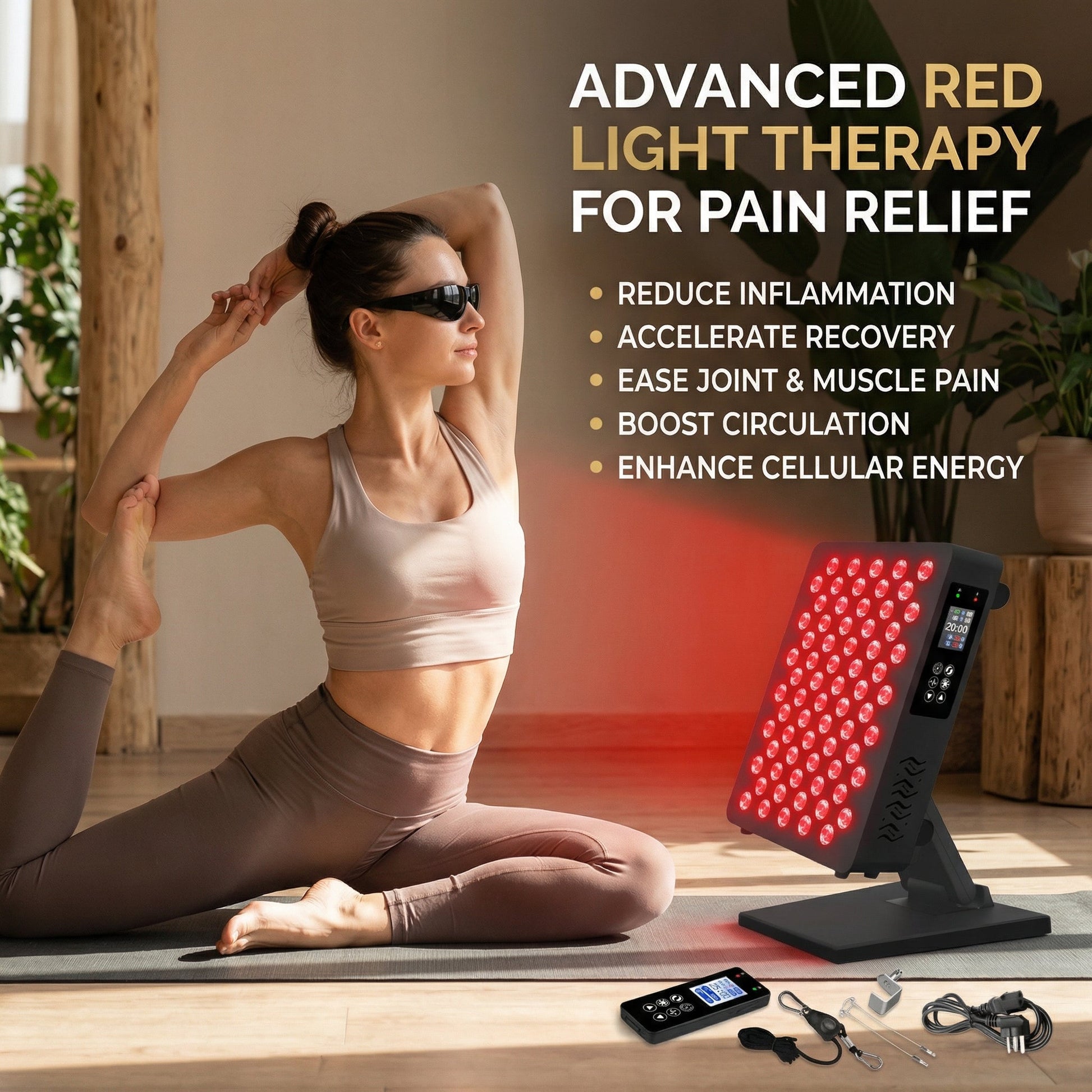 Near infrared light panel for home
