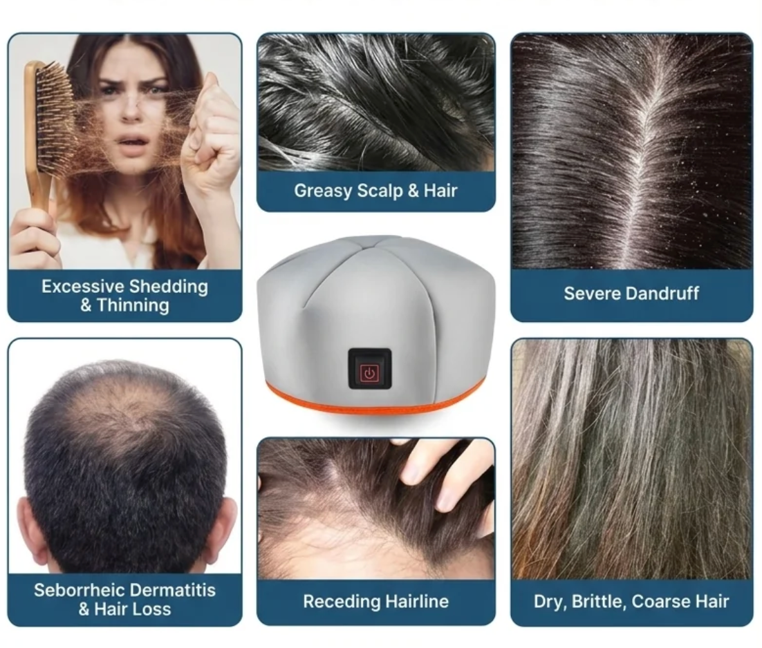 Red Light Wellness Cap – Infrared Light Cap for Scalp & Hair Wellness Routine