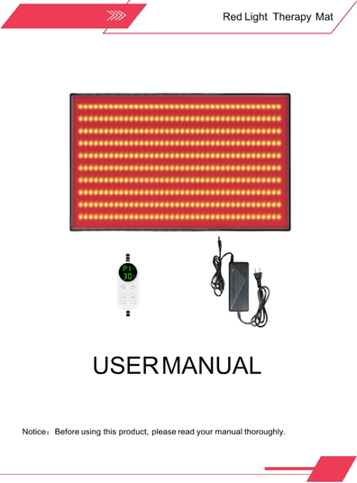 Red Light Therapy Mat 50x100cm
